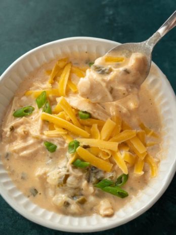 This Cheesy Jalapeno Chicken Soup has all the flavor of a jalapeno popper but in a creamy, hearty soup! Enjoy a serving of this keto-friendly soup for about 6 net carbs!