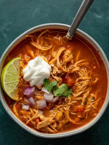 This delicious Chicken Fajita Soup is full of flavor and under 7 net carbs! Tender veggies, a spicy broth, and juicy chicken make this the BEST soup this season!