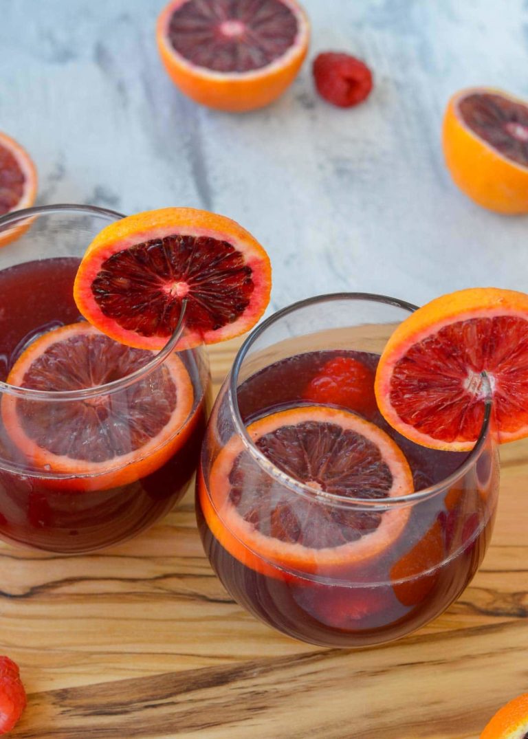 Blood Orange Raspberry Red Sangria Maebells