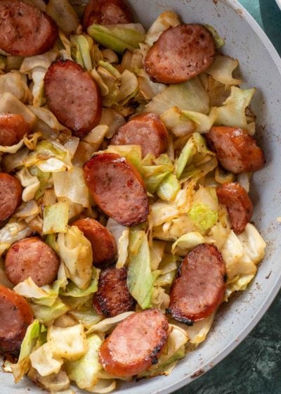 Keto Cabbage and Sausage Skillet (Quick & Easy!) - Maebells