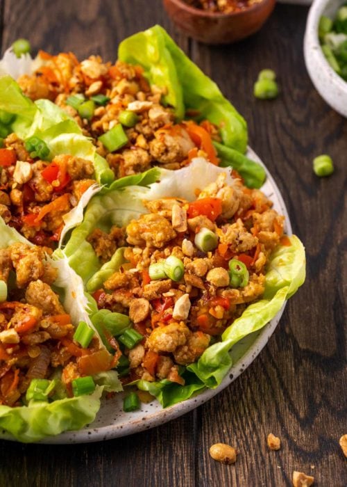 Easy Asian Chicken Lettuce Wraps | Maebells