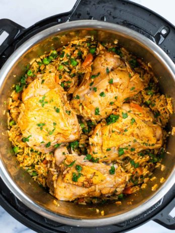 Instant Pot Chicken Thighs and Rice