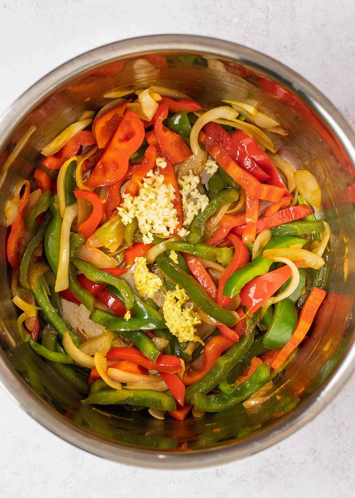 sauted peppers in instant pot