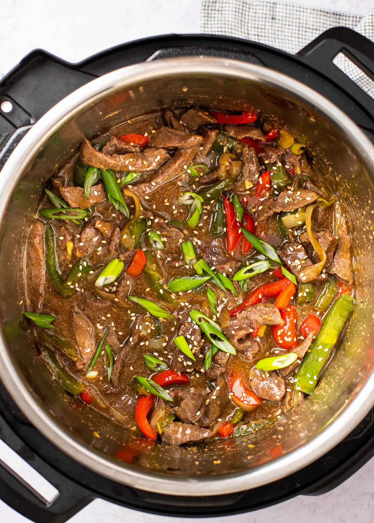 pepper steak in instant pot