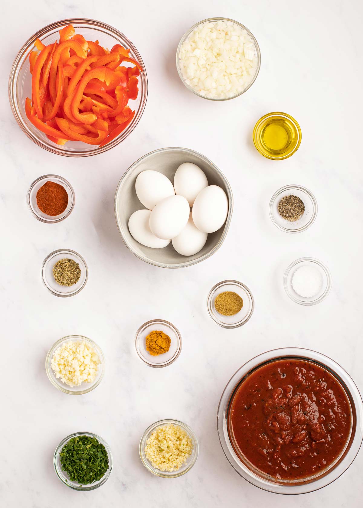 ingredients for shakshuka