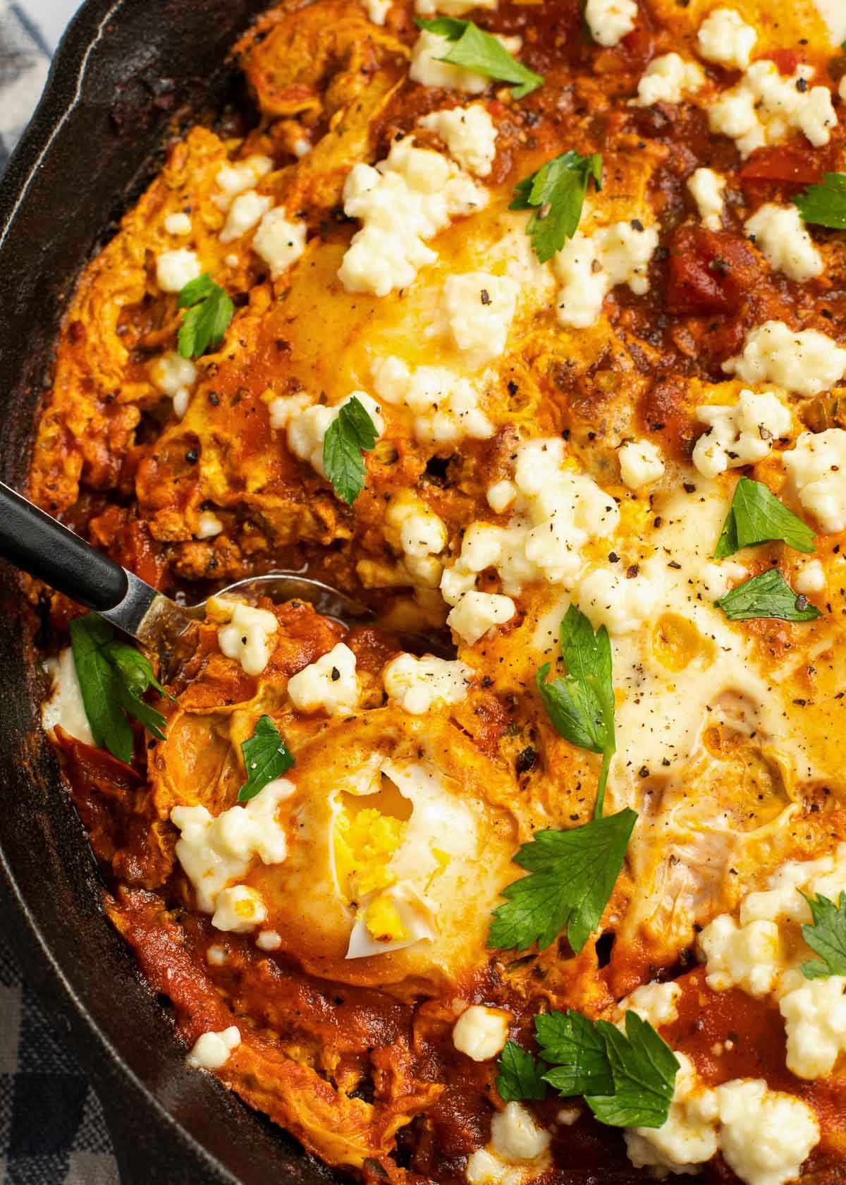 shakshuka in pan