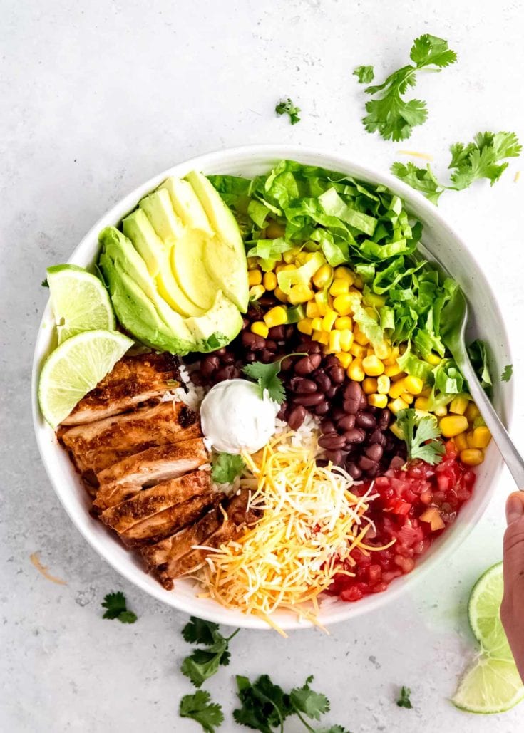 Chicken Burrito Bowl - Maebells