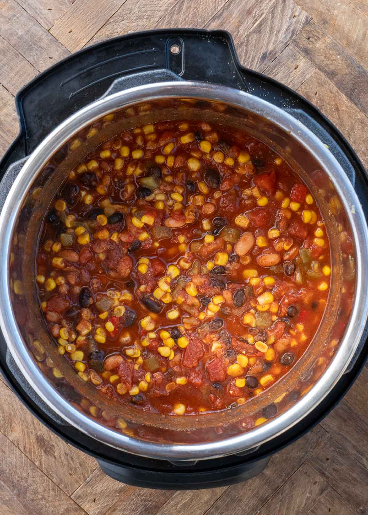 chicken tortilla soup ingredients in the instant pot 