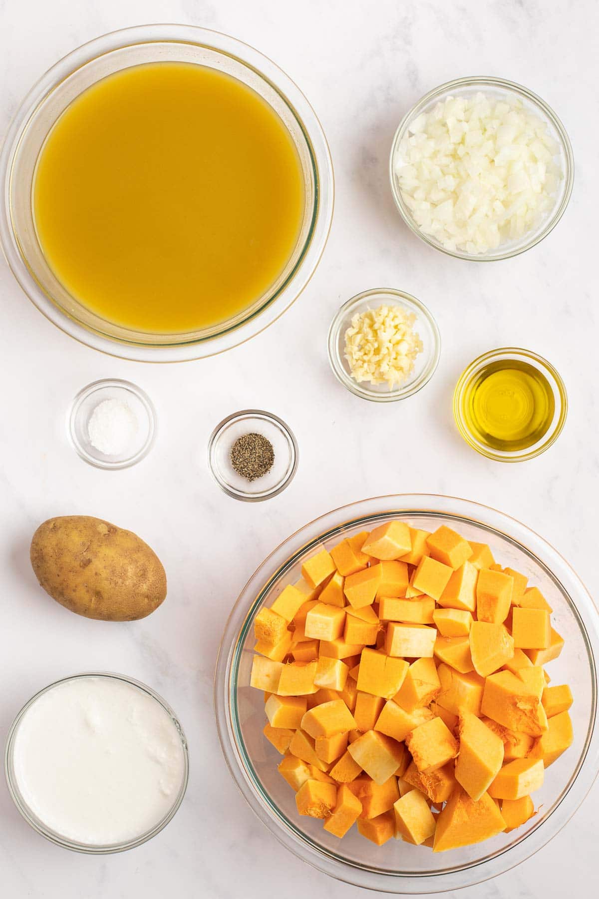 ingredients for butternut squash soup