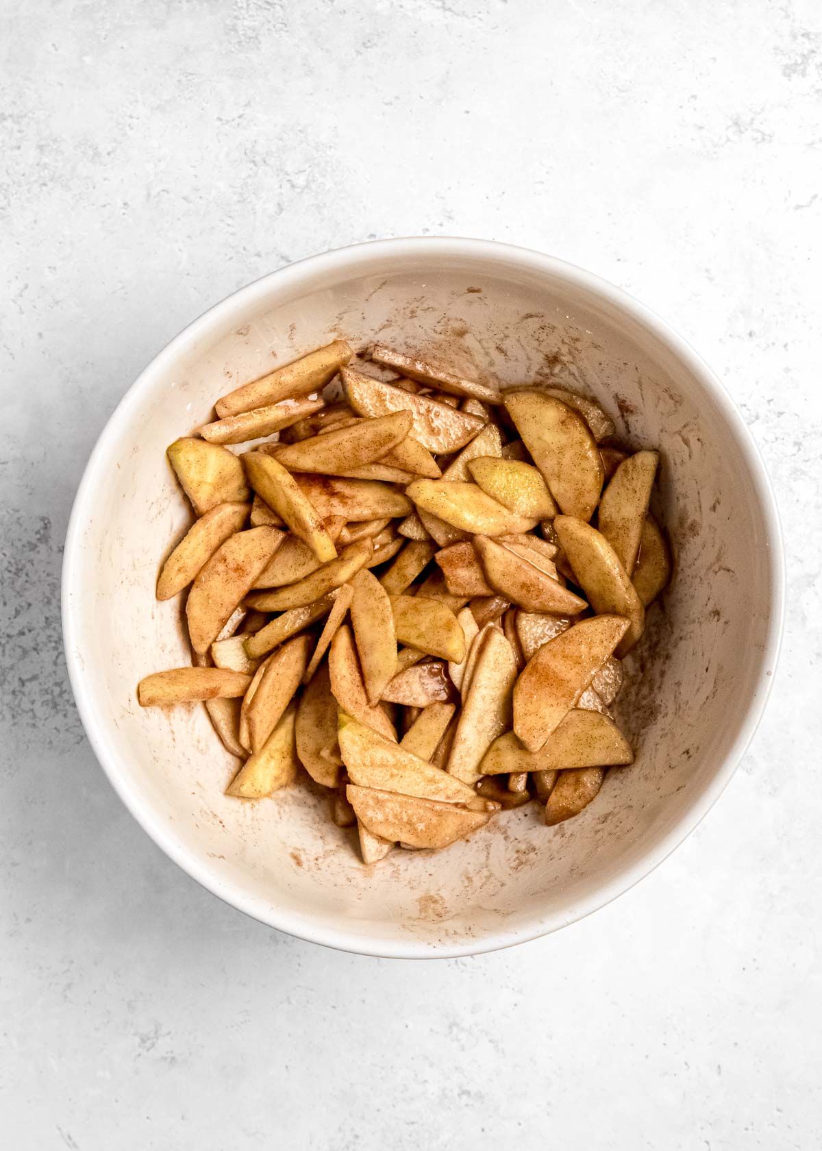 seasoned apples in a bowl