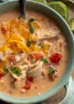 Cheesy Rotel Chicken Soup - Maebells