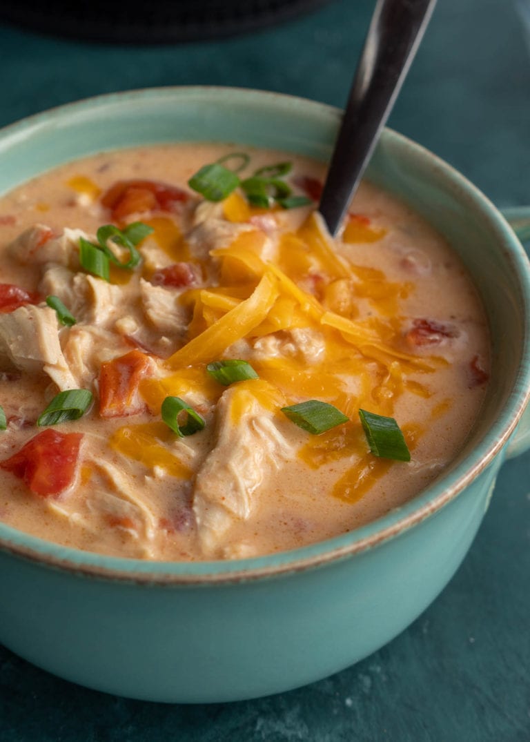 Cheesy Rotel Chicken Soup - Maebells