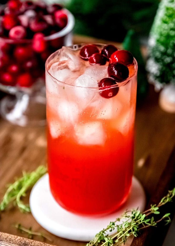 Cranberry Spritz (Holiday Aperol Cocktail) - Maebells