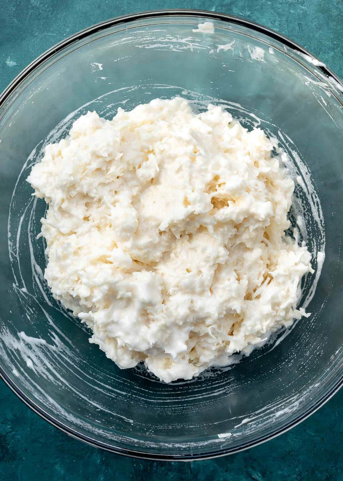 coconut macaroon batter in a bowl