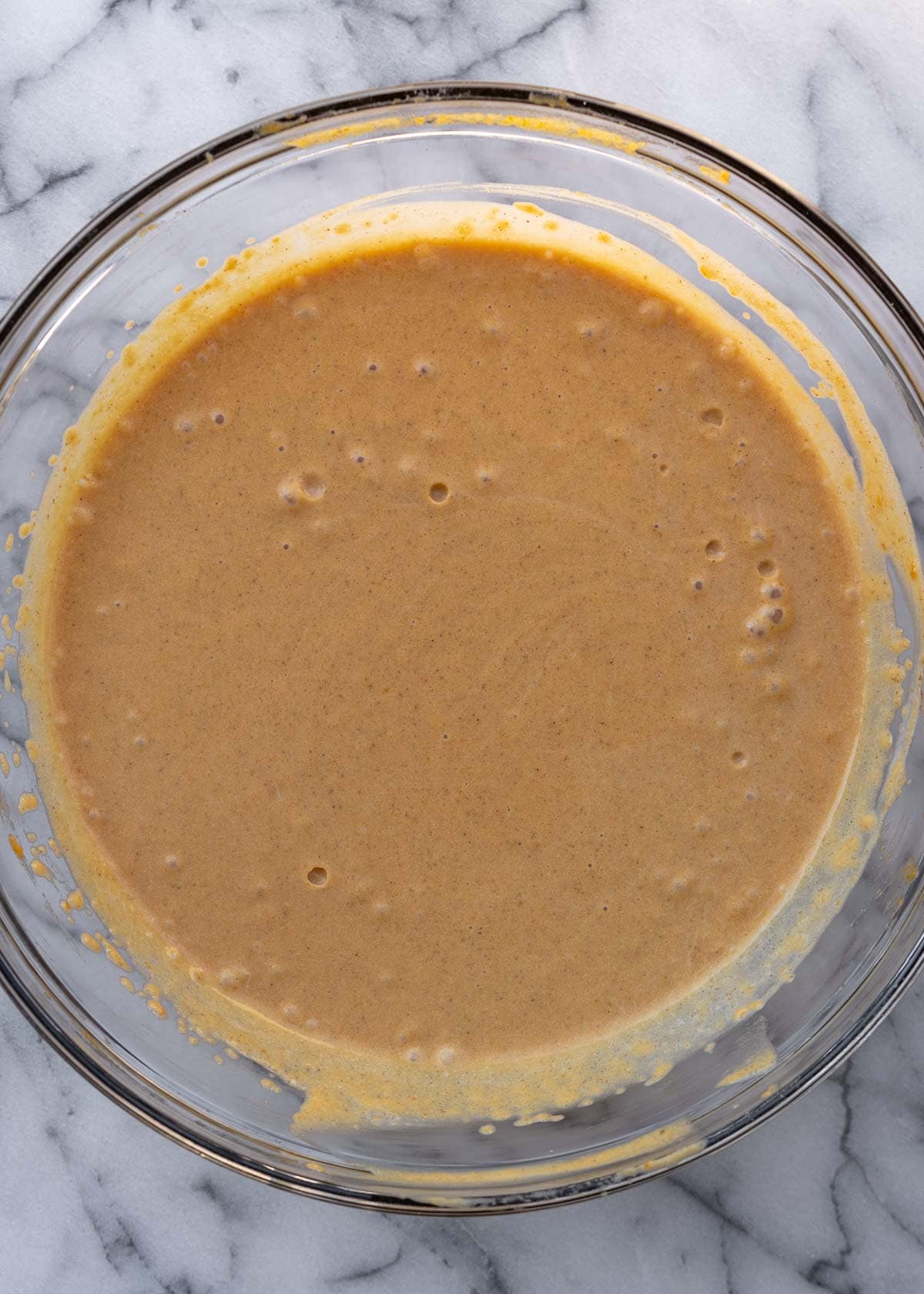 pumpkin pie filling in a bowl