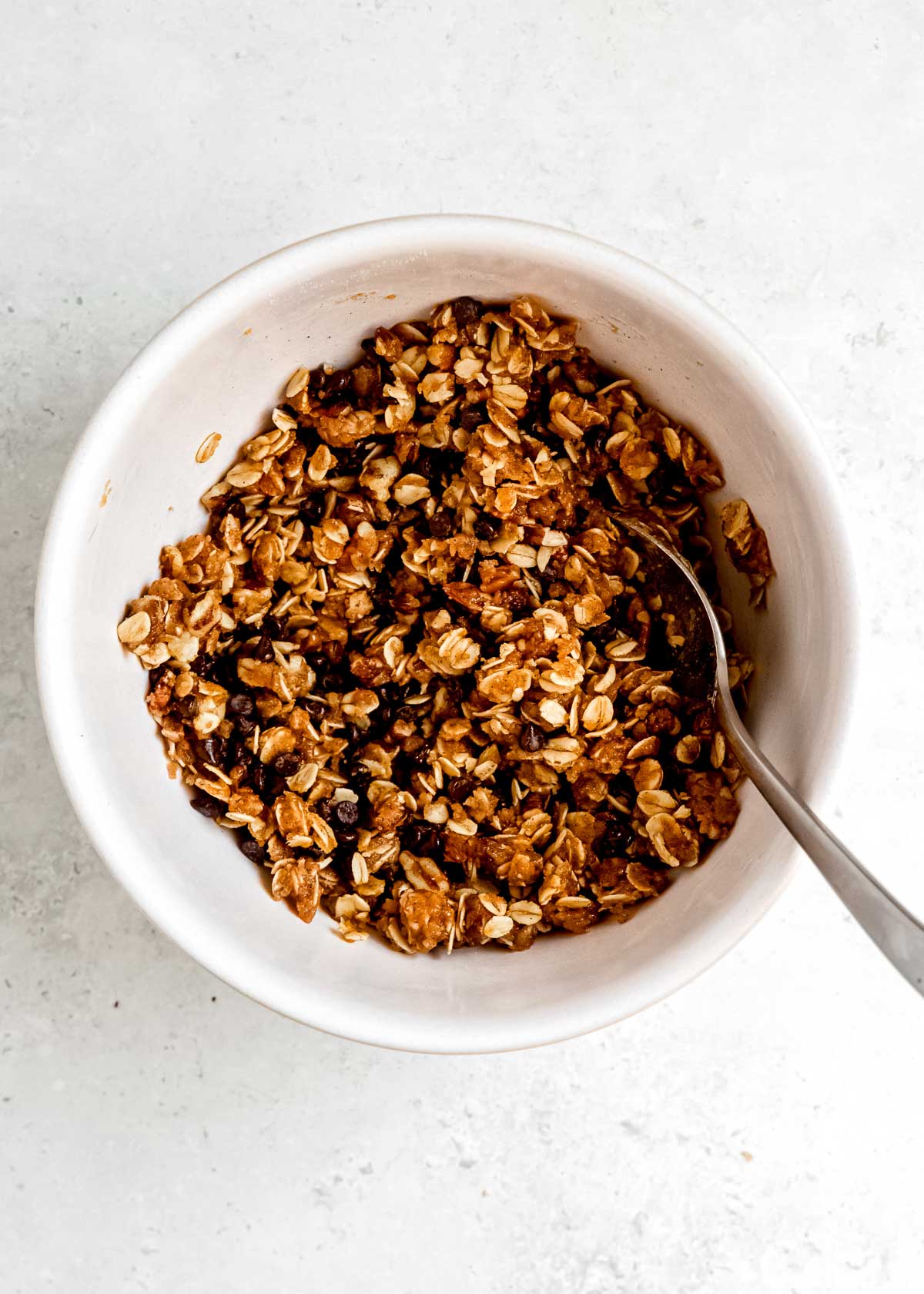 chocolate oatmeal filling for baked apples